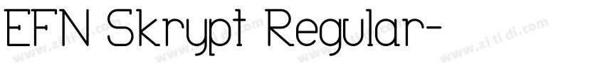 EFN Skrypt Regular字体转换